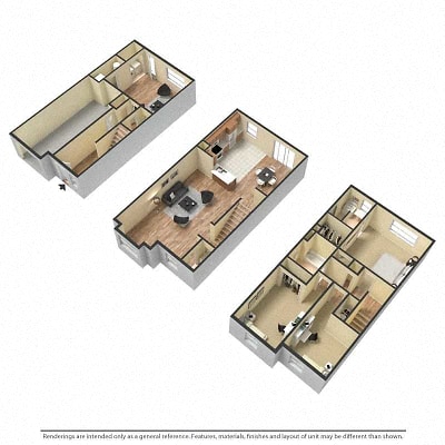 Floor plan for 4 beds, 4 baths, 2217 sqft